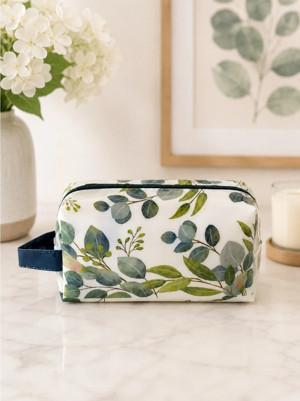 New Waterproof Eucalyptus Cosmetic Bag Travel Toiletry Makeup Pouch
